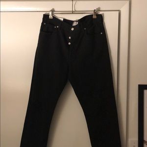 A Golde Jamie Black ripped knee jeans